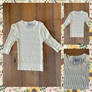 Scotch & Soda Cream Crew Neck Sweater